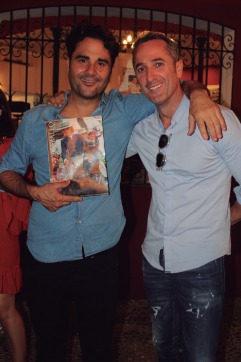 The film director and screenwriter Álvaro Díaz posed for our magazine with Manolo Alcalá.