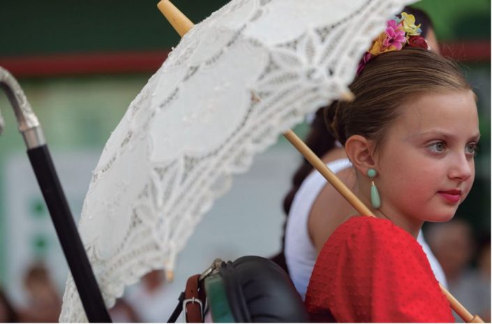 La cara preciosa de una niña.