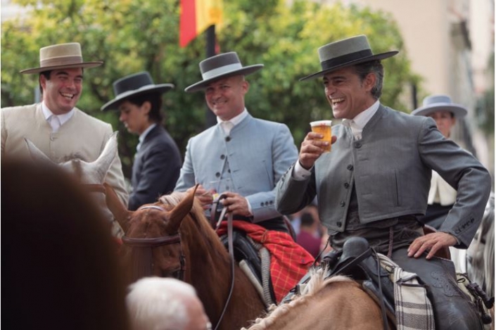 Los caballistas Hugo Ruiz, Jesús Fernández y Juan López-Ayala partiéndose de la risa. ¡Disfrutad a tope!